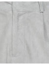 GEOGIO BRATO PELLA LEATHER light gray pants - GIORGIO BRATO - BALAAN 2