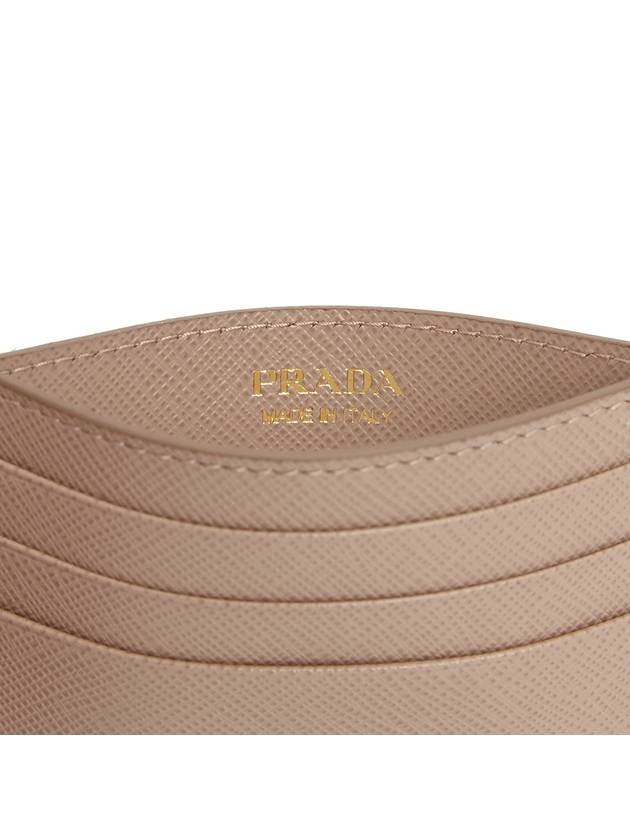 Metal Logo Saffiano Card Wallet Powder Pink - PRADA - BALAAN 7