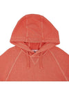 Malfile Fleece Garment Dyed Hoodie Orange - STONE ISLAND - BALAAN 4