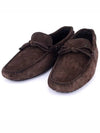 Men's Suede Gommino Driving Shoes Brown - TOD'S - BALAAN 3