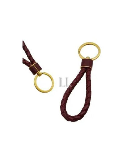 Intrecciato Lambskin Key Holder Brown - BOTTEGA VENETA - BALAAN 2