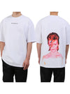 David Bowie Back Printed Short Sleeve T-Shirt White - IH NOM UH NIT - BALAAN 2