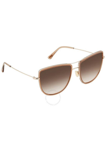 Tom Ford Tina Gradient Brown Cat Eye Ladies Sunglasses FT0759 28F 59 - TOM FORD - BALAAN 2