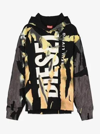 S Mac M1 Logo Print Hoodie - DIESEL - BALAAN 2