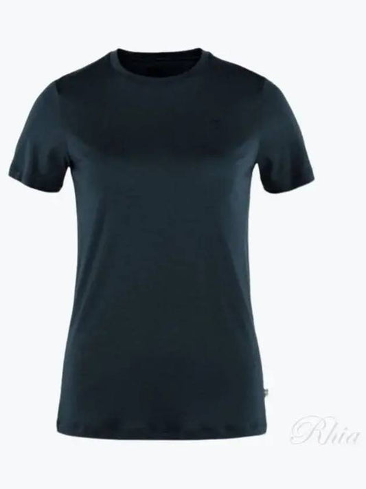 Women s Abisco Wool Short Sleeve Dark Navy 84101 555 SS W - FJALL RAVEN - BALAAN 1