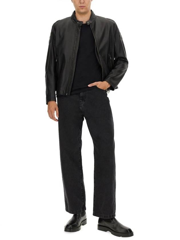 Boss Leather Jacket - HUGO BOSS - BALAAN 2