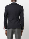 Plain Weave Suiting 4 Bar Classic Sport Jacket Dark Blue - THOM BROWNE - BALAAN 4