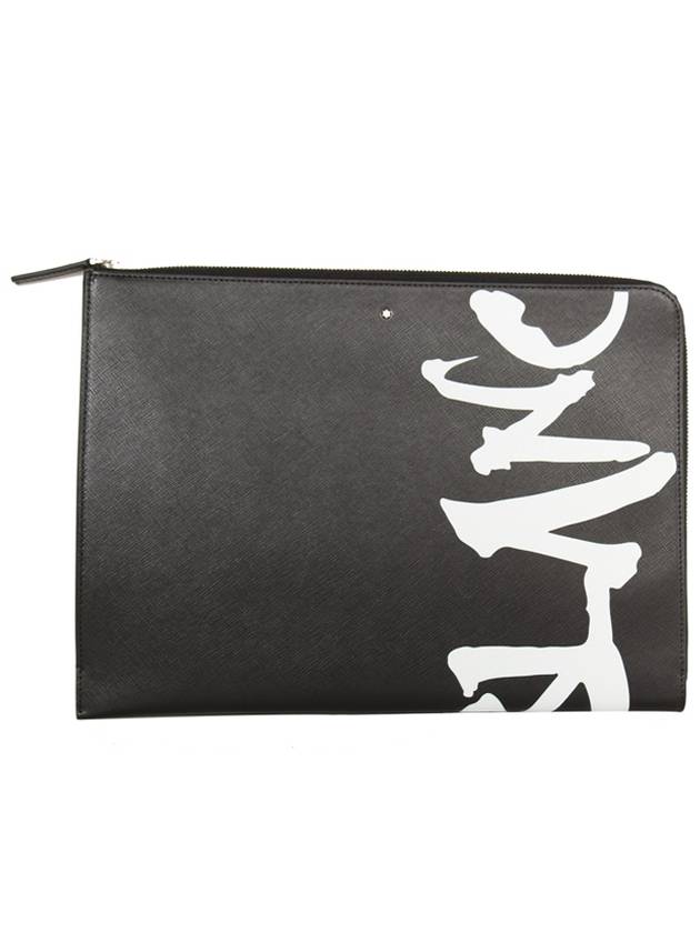 Sartorial Calligraphy Clutch Bag Black - MONTBLANC - BALAAN 2