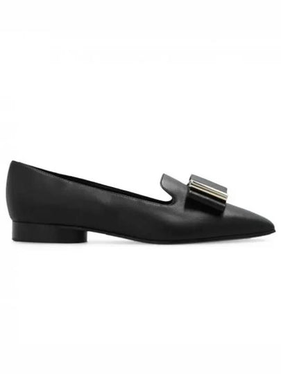 Double bow loafers black - SALVATORE FERRAGAMO - BALAAN 2