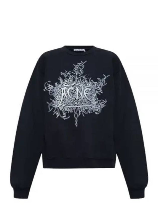 Logo Print Sweatshirt Black - ACNE STUDIOS - BALAAN 2