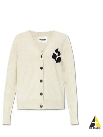 KARIN CA0008FA A1X05E 02LY logo cardigan - ISABEL MARANT - BALAAN 1