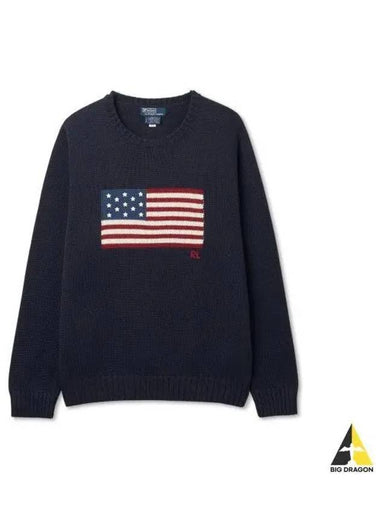 iconic flag sweater blue - POLO RALPH LAUREN - BALAAN 1