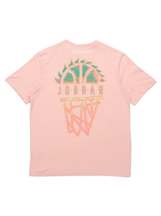 Jordan DNA Graphic Short Sleeve T-Shirt Light Pink - NIKE - BALAAN 1