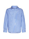 long sleeve shirt 245SH08015663EV JCQUD BUS LG STP BLUE WH - JACQUEMUS - BALAAN 1