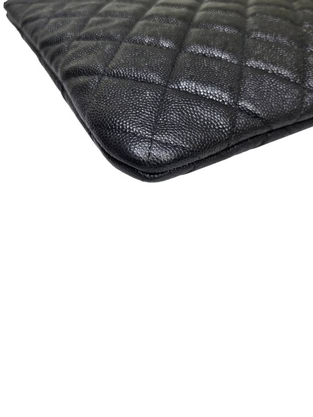 Women s A82545 Caviar Black Silver New Medium Clutch - CHANEL - BALAAN 7