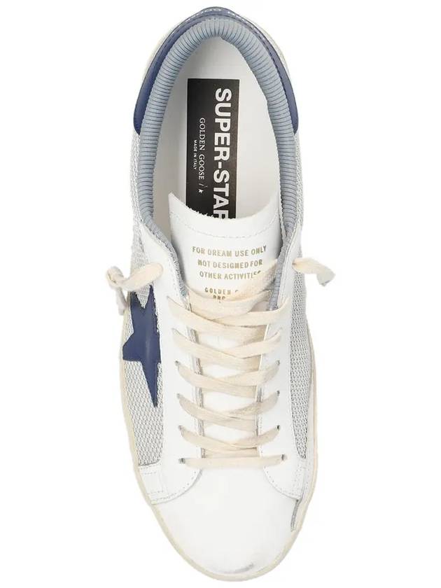 Blue Superstar Low Top Sneakers Light Silver - GOLDEN GOOSE - BALAAN 5