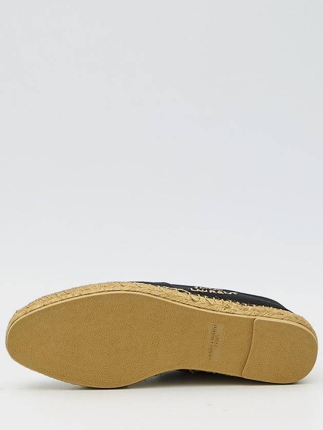 Logo Monogram Espadrilles Black - SAINT LAURENT - BALAAN 5