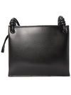 Giro Knotted Leather Small Shoulder Bag Black - JIL SANDER - BALAAN 5