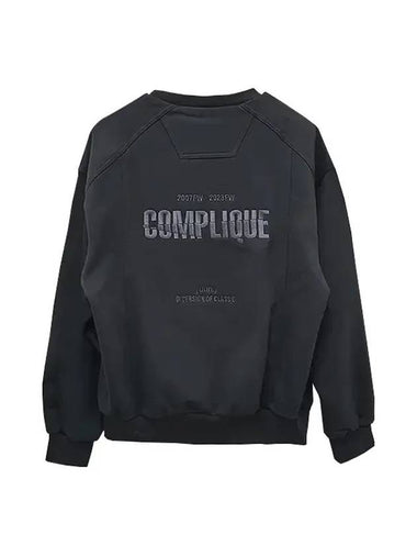 Embroidered Logo Crew Neck Sweatshirt Black - JUUN.J - BALAAN 1