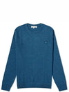 Fox Head Patch Regular Knit Top Blue - MAISON KITSUNE - BALAAN 2