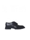 Men's Slim Tread Lace-Up Derby Black - ALEXANDER MCQUEEN - BALAAN.