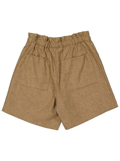 Bonpoint Girls Hazelnut Milly Flannel Shorts, Size 8Y - BONPOINT - BALAAN 2