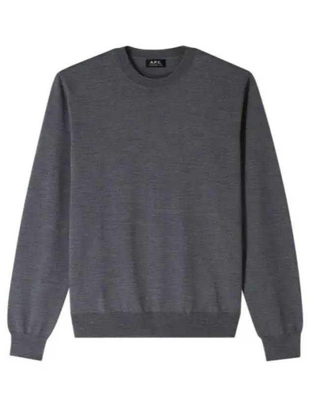 Matt Logo Knit Top Grey - A.P.C. - BALAAN 2