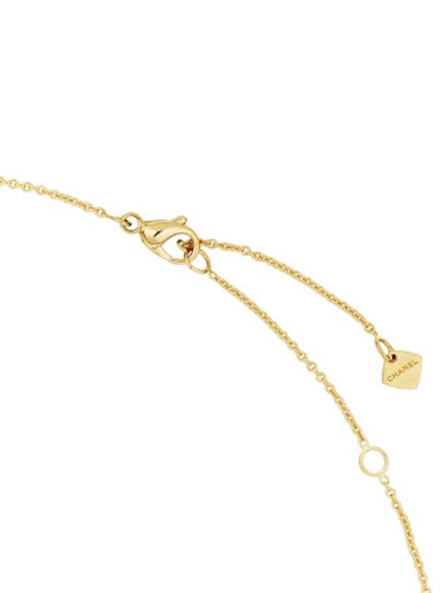 Coco Crush Quilted Motif Necklace Gold - CHANEL - BALAAN 4