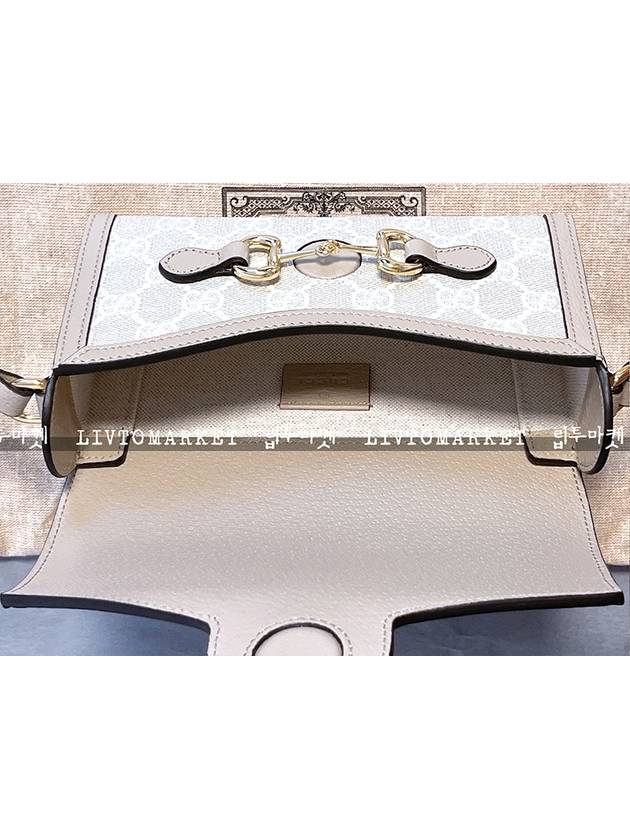 Horsebit Mini Shoulder Bag White - GUCCI - BALAAN.