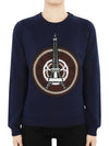 16 F W Women's Eiffel Tower Sweatshirt Navy 2SW742 4XJ 78 - KENZO - BALAAN 2