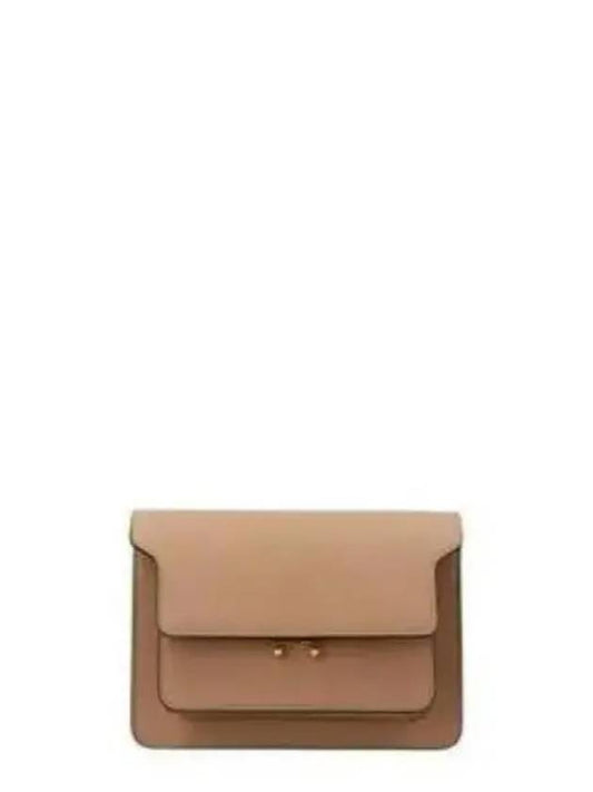 Saffiano Trunk Medium Shoulder Bag Beige - MARNI - BALAAN 2