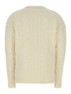 cable V-neck knit cardigan cream - AMI - BALAAN 3