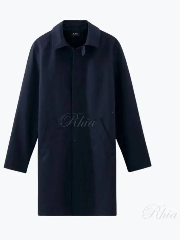 Ville Cotton Gavardin Single Coat Navy - A.P.C. - BALAAN 2