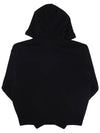 Big Heart Logo Wool Hoodie Black - AMI - BALAAN 3