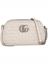 GG Marmont Matelasse Small Shoulder Bag White - GUCCI - BALAAN 2