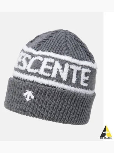 Sports Basic Jacquard Beanie Gray SP323UKC91 - DESCENTE - BALAAN 1