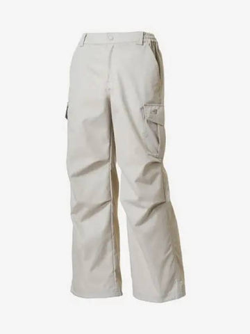 Women s Woven Wide Cargo Pants 16 Light Gray - NEW BALANCE - BALAAN 1