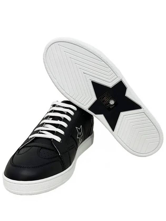 Star Calfskin Low Top Sneakers Black - DIOR - BALAAN 6