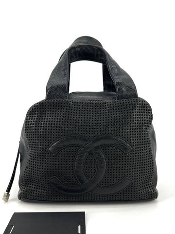 CC logo caviar tote bag bowling - CHANEL - BALAAN 1