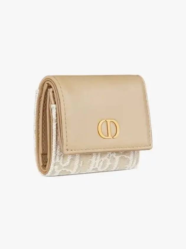 30 Montaigne Tri-Fold Half Wallet Natural - DIOR - BALAAN 3