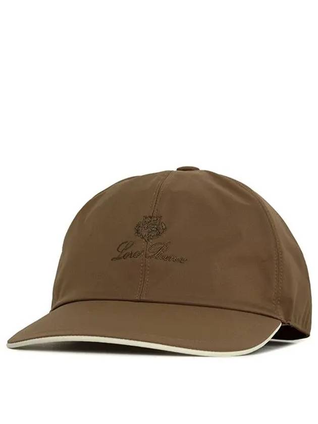 Embroidered Logo Ball Cap Pecan Ivory - LORO PIANA - BALAAN 3