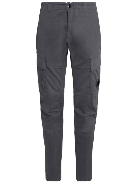 Stretch Satin Cargo Straight Pants Gray - CP COMPANY - BALAAN 1