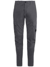 Stretch Satin Cargo Straight Pants Grey - CP COMPANY - BALAAN 1