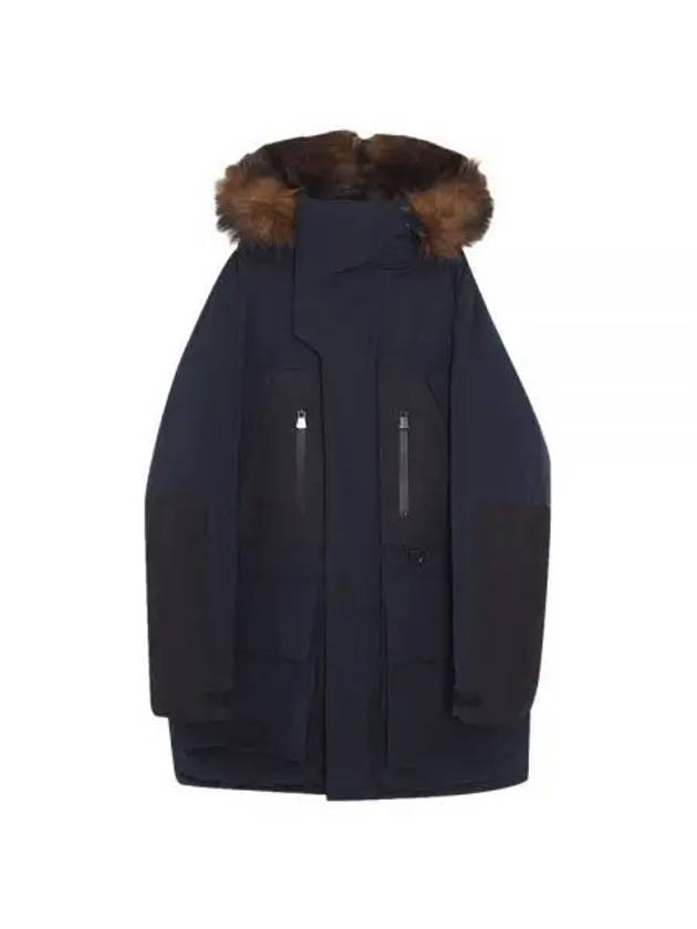 Faux fur trim oversized parka - BURBERRY - BALAAN 2