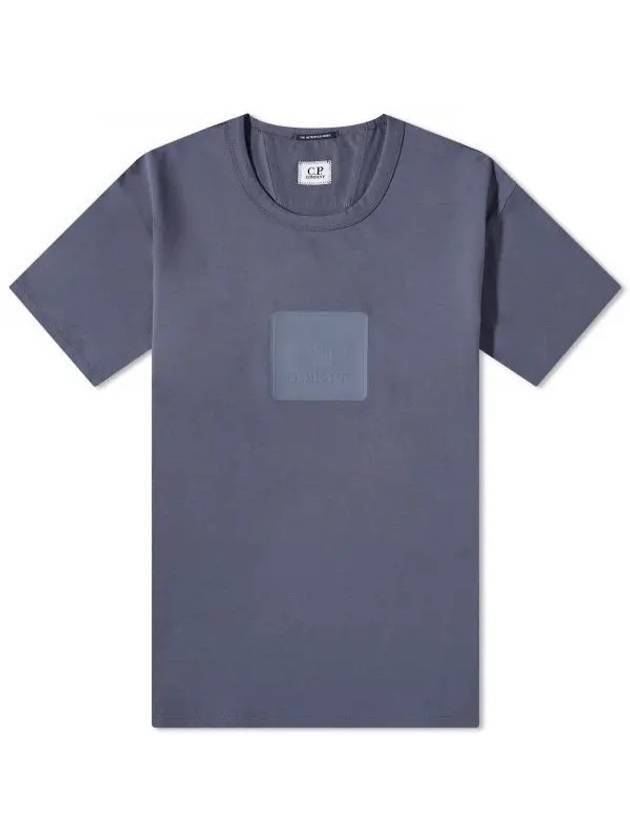 Men's Metropolis Pocket Jersey Short Sleeve T-Shirt Ombre Blue - CP COMPANY - BALAAN 1