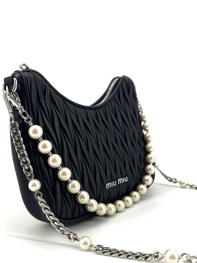 Materasse nappa chain pearl shoulder bag hobo 5bh211 - MIU MIU - BALAAN 5