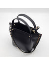 Rockstud Strap Tote Bag Black - VALENTINO - BALAAN 7