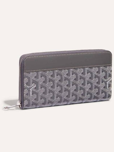 Matignon Wallet GM Gray Long Zipper Women Men - GOYARD - BALAAN 1