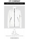 Lens Wappen Soft Shell Zip-Up Jacket White - CP COMPANY - BALAAN.