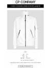 Lens Wappen Soft Shell Zip-Up Jacket White - CP COMPANY - BALAAN 3